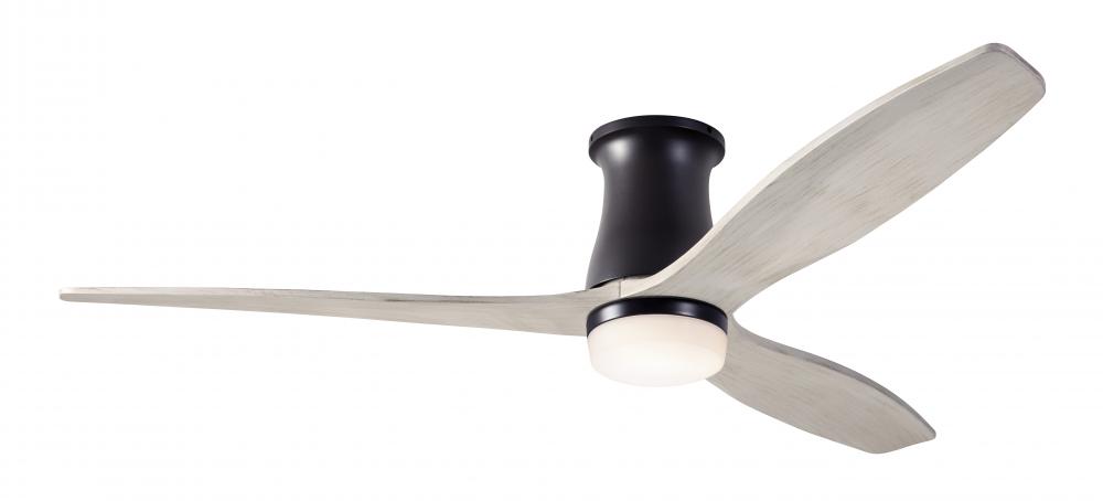 Arbor Flush DC Fan; Dark Bronze Finish; 54" Whitewash Blades; 17W LED; Wall/Remote Combo Control