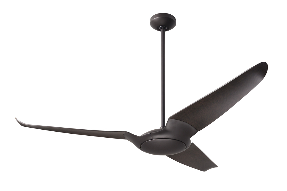 IC/Air (3 Blade ) Fan; Dark Bronze Finish; 56" Ebony Blades; No Light; Wall/Remote Combo Control