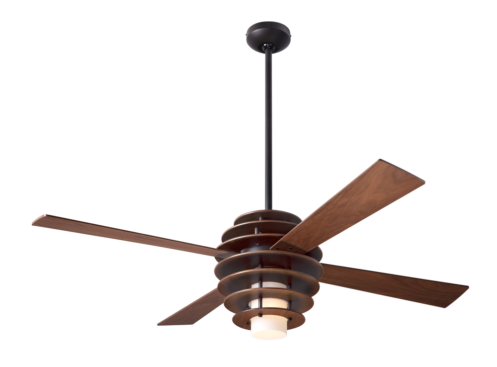 Stella Fan; Mahogany/Dark Bronze Finish; 52" Mahogany Blades; 17W LED; Fan Speed and Light Contr