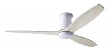 Modern Fan Co. ARB-FM-GW-54-WW-NL-RC - Arbor Flush DC Fan; Gloss White Finish; 54" Whitewash Blades; No Light; Remote Control