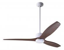 Modern Fan Co. ARB-GW-54-MG-NL-WC - Arbor DC Fan; Gloss White Finish; 54" Mahogany Blades; No Light; Wall Control