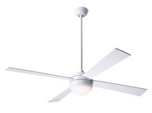 Modern Fan Co. BAL-GW-52-AL-652-002 - Ball Fan; Gloss White Finish; 52" Aluminum Blades; 20W LED; Fan Speed and Light Control (3-wire)