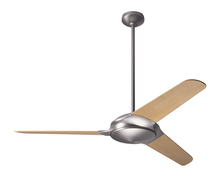 Modern Fan Co. FLO-MN-52-BB-NL-002 - Flow Fan; Matte Nickel Finish; 52" Bamboo Blades; No Light; Fan Speed and Light Control (3-wire)