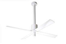 Modern Fan Co. PEN-GW-52-WH-NL-RC - Pensi DC Fan; Gloss White Finish; 52" White Blades; No Light; Handheld Remote Control