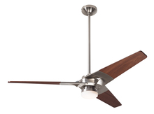 Modern Fan Co. TOR-BN-52-MG-271-002 - Torsion Fan; Bright Nickel Finish; 52" Mahogany Blades; 17W LED; Fan Speed and Light Control (3-