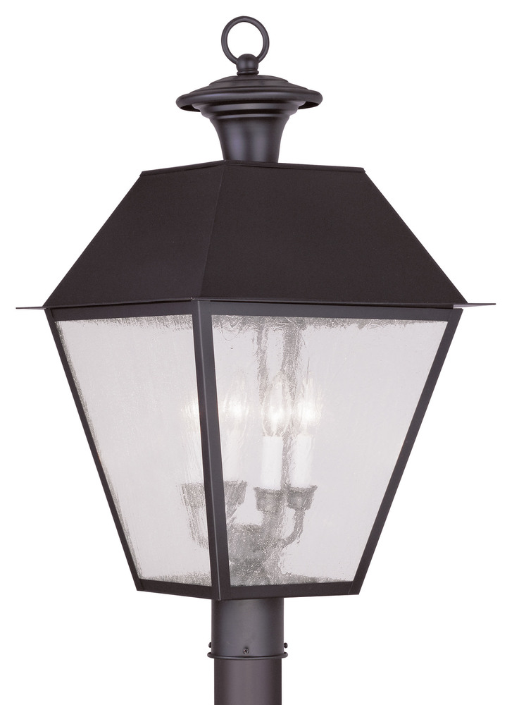 4 Light Bronze Outdoor Post Lantern