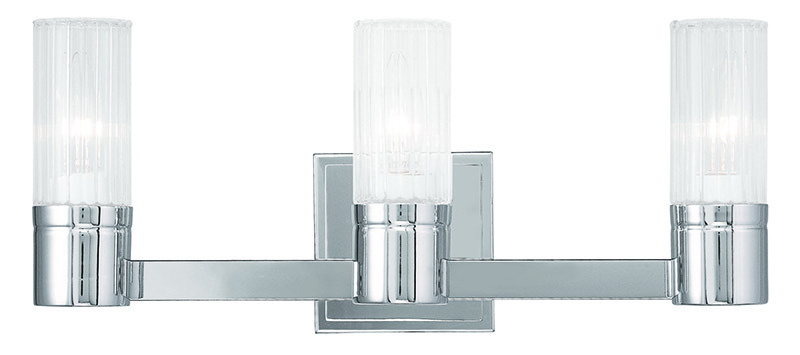 3 Light Polished Chrome Bath Light