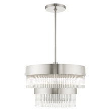 Livex Lighting 49824-91 - 5 Lt Brushed Nickel Chandelier