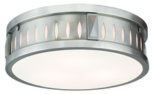 Livex Lighting 65508-91 - 3 Light Brushed Nickel Ceiling Mount