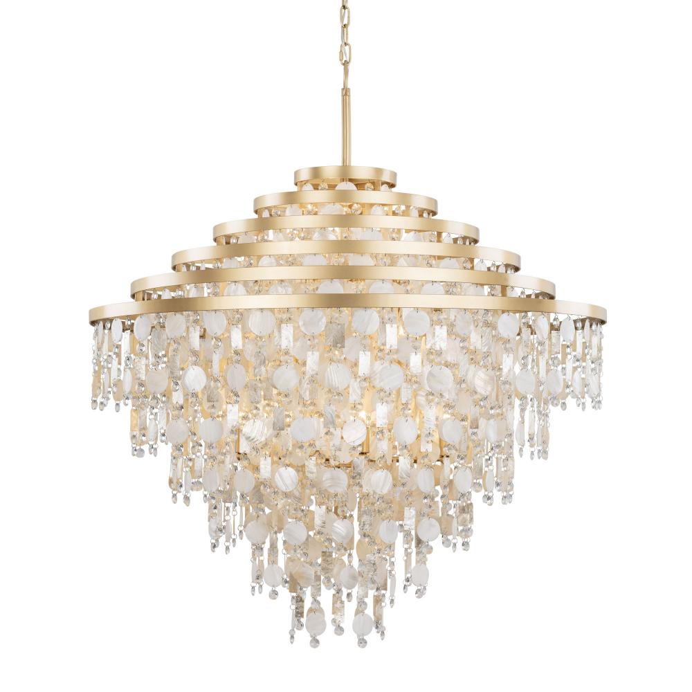 Kalani 16-Lt Chandelier - French Gold