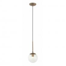 Varaluz 612740 - Mid-Century 1-Lt Mini Pendant - Antique Brass