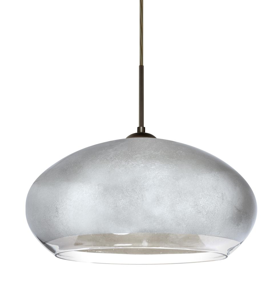 Besa Brio 14 Pendant Bronze Silver Foil 1x9W LED