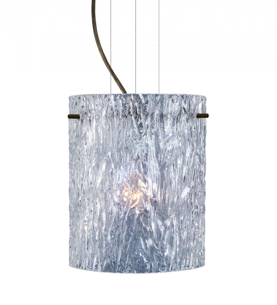 Besa Pendant Tamburo 8 Bronze Clear Stone 1x100W Medium Base