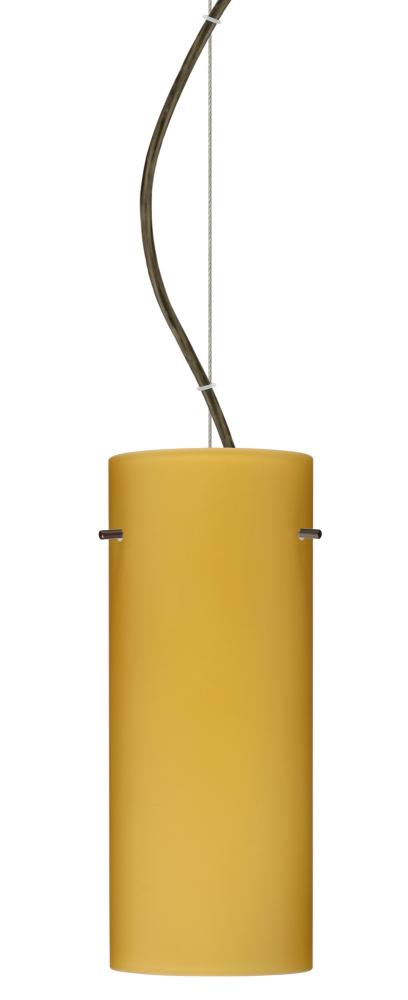 Besa Stilo 10 Cable Pendant Vanilla Matte Bronze 1x100W Medium Base