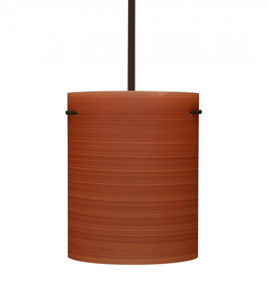 Besa Stem Pendant Tamburo 8 Bronze Cherry 1x100W Medium Base