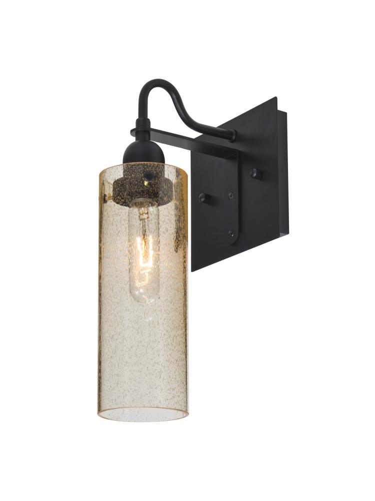 Besa Juni 10 Wall, Gold Bubble, Black Finish, 1x60W Medium Base