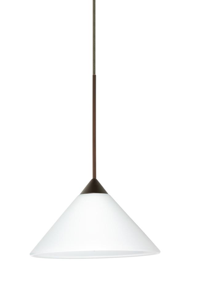 Besa Pendant Kona Bronze White 1x5W LED