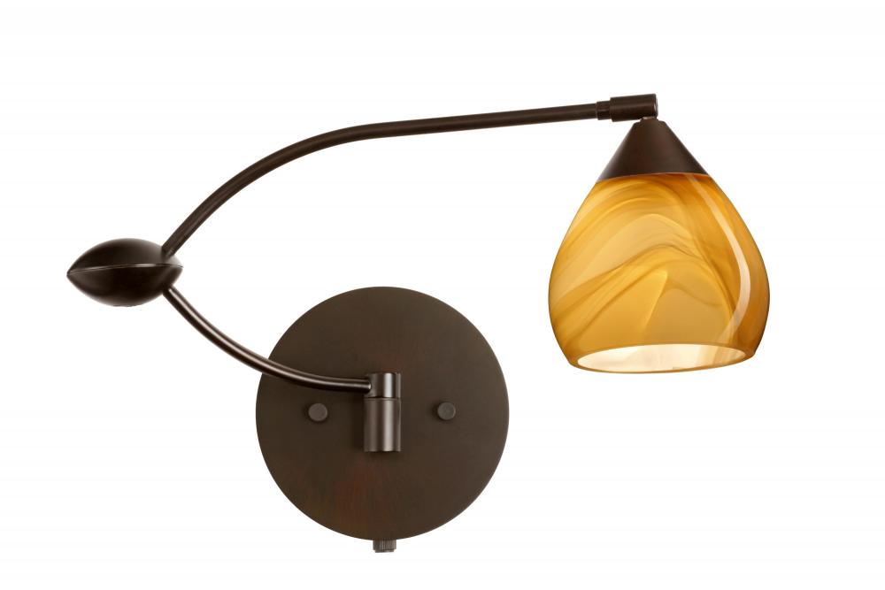 Besa Wall Tay Tay Bronze Honey 1x50W Halogen Gy6.35