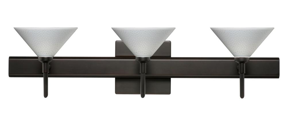 Besa Wall With SQ Canopy Kona Bronze White Starpoint 3x5W LED