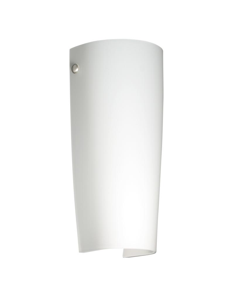 Besa Tomas LED Wall Opal Matte Polished Nickel 1x8W LED