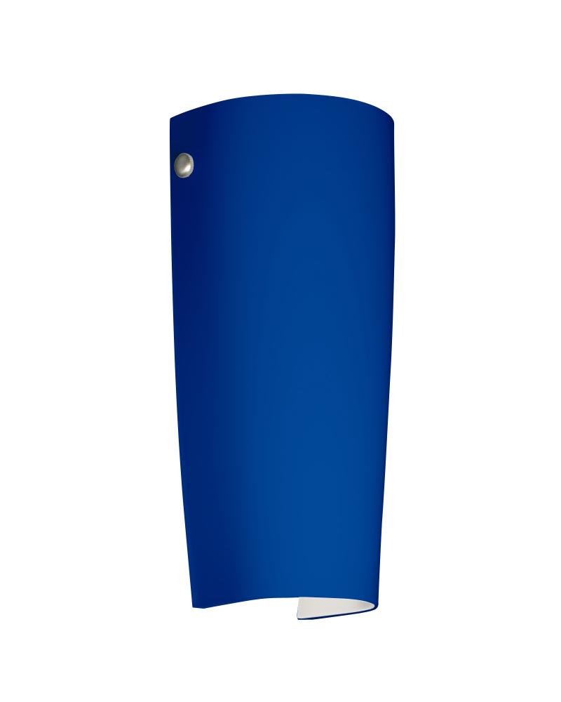 Besa Tomas LED Wall Cobalt Blue Matte Satin Nickel 1x8W LED