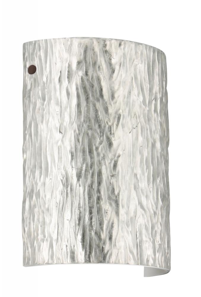 Besa Wall Tamburo Stone Bronze Stone Silver Foil 1x75W Medium Base