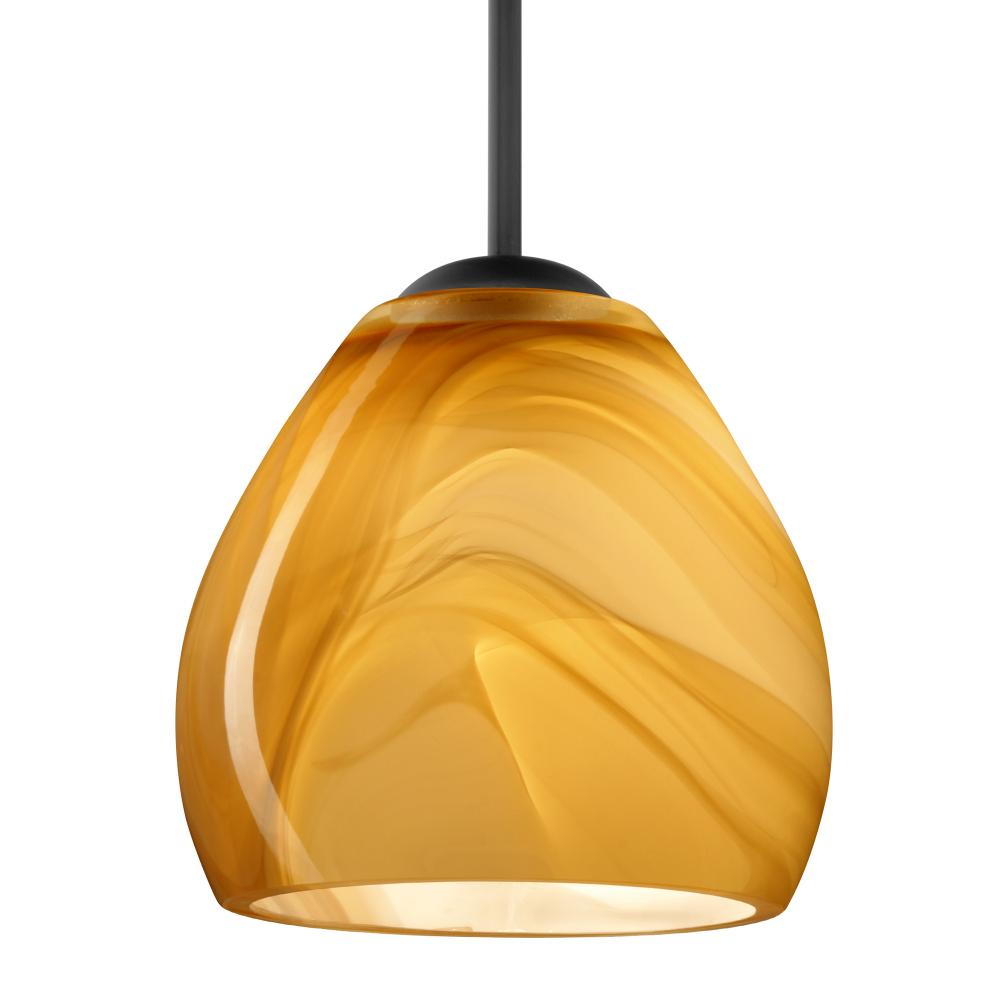Besa Bolla Pendant For Multiport Canopy Black Honey 1x50W MAX E12 Base