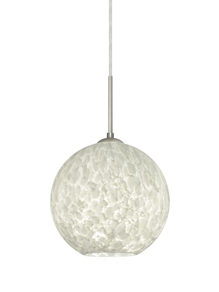 Besa Coco 8 Pendant For Multiport Canopy, Carrera, Satin Nickel Finish, 1x60W Medium