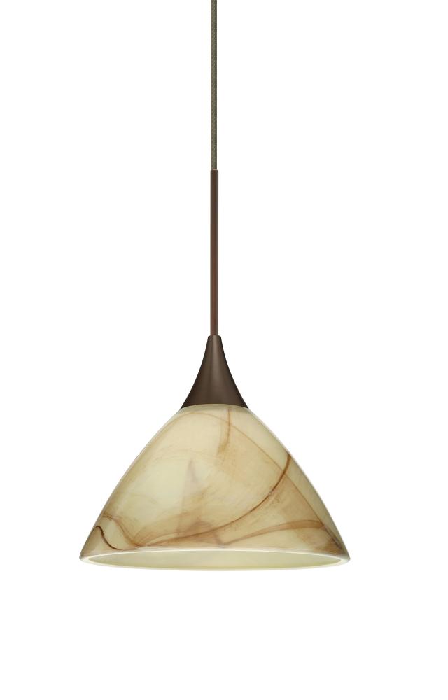 Besa Pendant Domi Bronze Mocha 1x50W Halogen