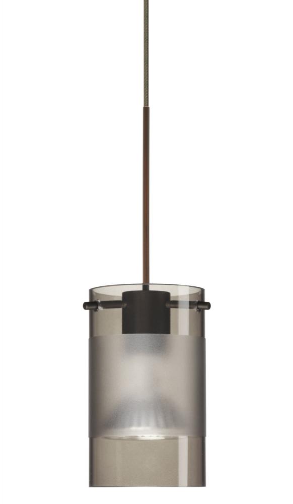 Besa Scope Pendant Rxp Smoke/Frost Bronze 1x5W LED Mr16