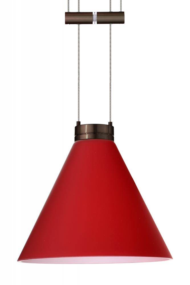 Besa Pendant Kani Bronze Ruby Matte 1x50W Halogen