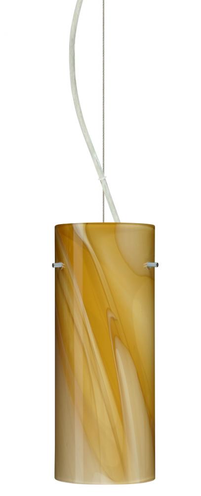 Besa Stilo 10 Cable Pendant Honey Satin Nickel 1x100W A19