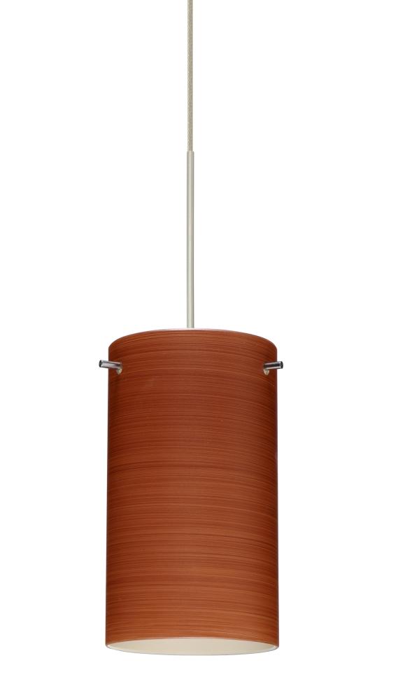 Besa Pendant Stilo 7 Satin Nickel Cherry 1x50W GY6.35