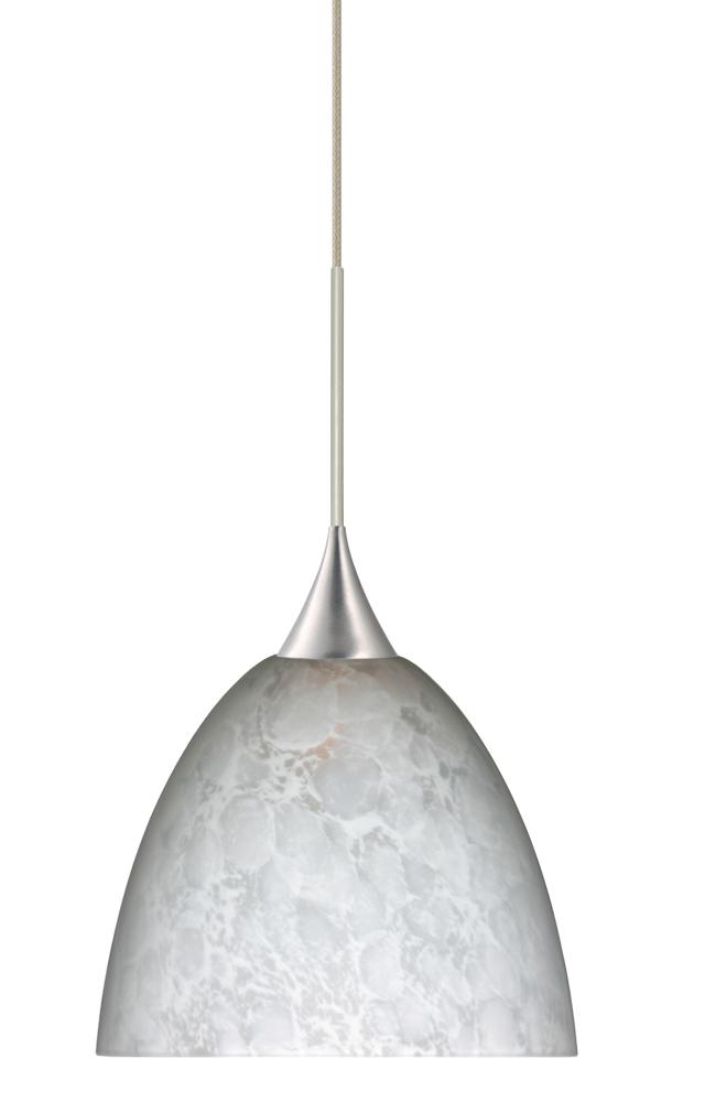 BESA PENDANT SASHA SATIN NICKEL CARRERA 1X6W LED