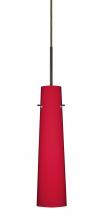 Besa Lighting 1BC-5674RM-BR - Besa Camino Pendant Bronze Ruby Matte 1x40W Halogen