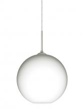 Besa Lighting 1JT-COCO1007-SN - Besa Coco 10 Pendant, Opal Matte, Satin Nickel Finish, 1x60W Medium Base