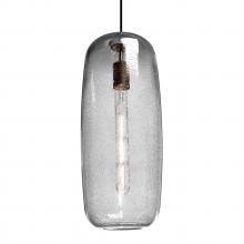 Besa Lighting 1JT-PINOT18CL-EDIL-BK - Besa, Pinot 18 Cord Pendant, Clear Bubble, Black FInish 1x40W LED Filament