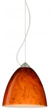 Besa Lighting 1KX-4470HB-LED-SN - Besa Vila Cable Pendant Satin Nickel Habanero 1x9W LED