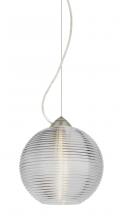 Besa Lighting 1KX-461600-SN - Besa Kristall 8 Pendant Satin Nickel Clear 1x75W Medium Base