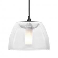 Besa Lighting 1XC-SPURCL-BK - Besa Spur Pendant, Clear, Black Finish, 1x35W MAX GY6.35 Base