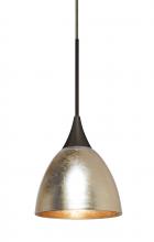 Besa Lighting 1XT-1758GF-BR - Besa Divi Pendant, Gold Foil, Bronze, 1x50W Halogen