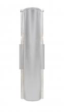 Besa Lighting 2NW-ESPADA16-LED-SL - Besa, Espada 16 Outdoor Sconce, Silver/Clear Bubble, Silver Finish, 1x8W LED