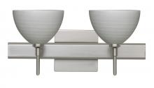 Besa Lighting 2SW-4679TN-SN-SQ - Besa Wall With SQ Canopy Brella Satin Nickel Titan 2x40W G9