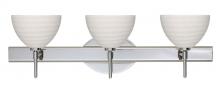 Besa Lighting 3SW-4679KR-CR - Besa Wall Brella Chrome Chalk 3x40W G9