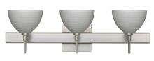 Besa Lighting 3SW-4679TN-SN-SQ - Besa Wall With SQ Canopy Brella Satin Nickel Titan 3x40W G9