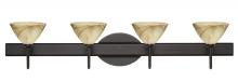 Besa Lighting 4SW-174383-BR - Besa Wall Domi Bronze Mocha 4x40W G9