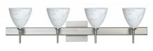 Besa Lighting 4SW-177919-SN-SQ - Besa Wall With SQ Canopy Mia Satin Nickel Carrera 4x40W G9