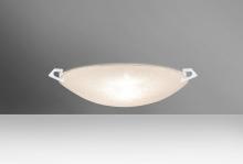 Besa Lighting 8417GL-MED-WH - Besa Ceiling Sonya 13 White Glitter 1x100W Medium Base