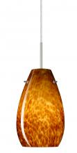 Besa Lighting J-412618-SN - Besa Pera 9 Pendant For Multiport Canopy Satin Nickel Amber Cloud 1x100W Medium Base