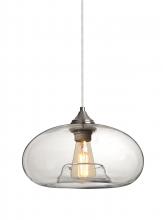 Besa Lighting J-BANACL-EDIL-SN - Besa Pendant For Multiport Canopy Bana Satin Nickel Clear 1x4W LED Filament